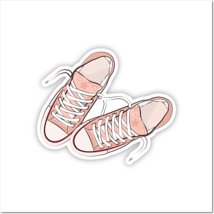 Lovely Sneakers Illustration Posters and Art